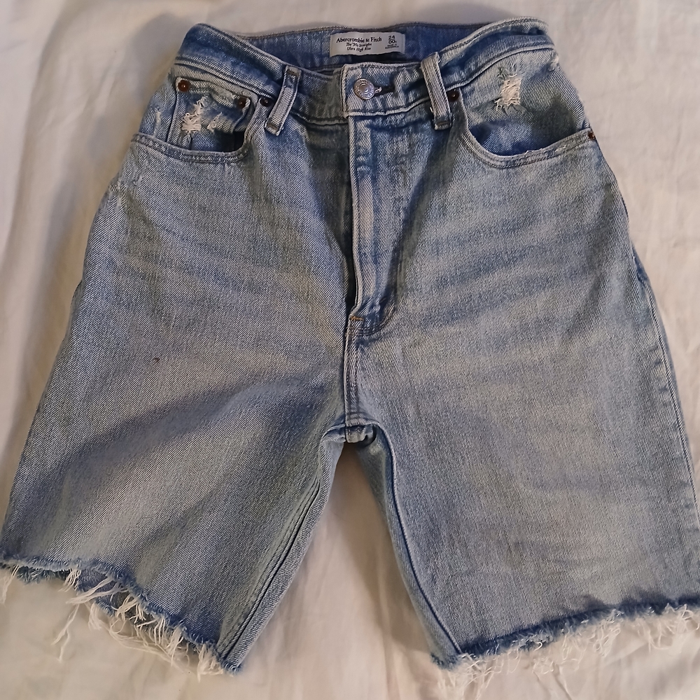 Abercrombie & Fitch Distressed Jean Shorts